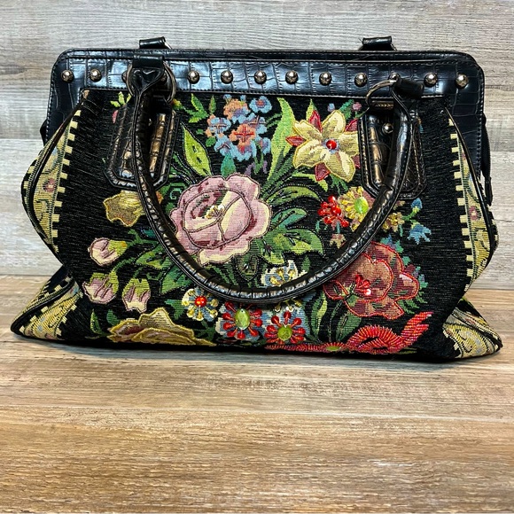 Mellow World Bags Mellow World Flower Shop Tapestry Bag Beaded